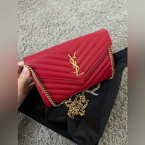 Saint Laurent Monogramme Grain de Poudre worn twice